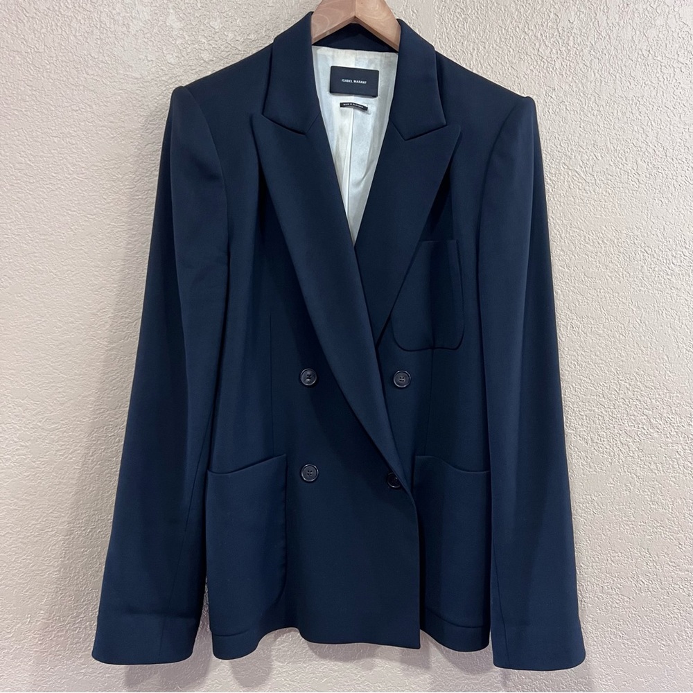 Isabel Marant black double-breasted blazer size 42 - Picture 8 of 8